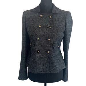 Anne Klein Double Breasted Suit Blazer Jacket Size 2P